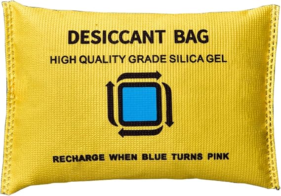 200g Dehumidifier Bag Silica Gel Car Dehumidifier Microwave Fast Reactivated Desiccant Packs for Storage Large Moisture Absorbers for Gun Safe Closet Basement Garage 100% Leakproof Reusable（1 pack）