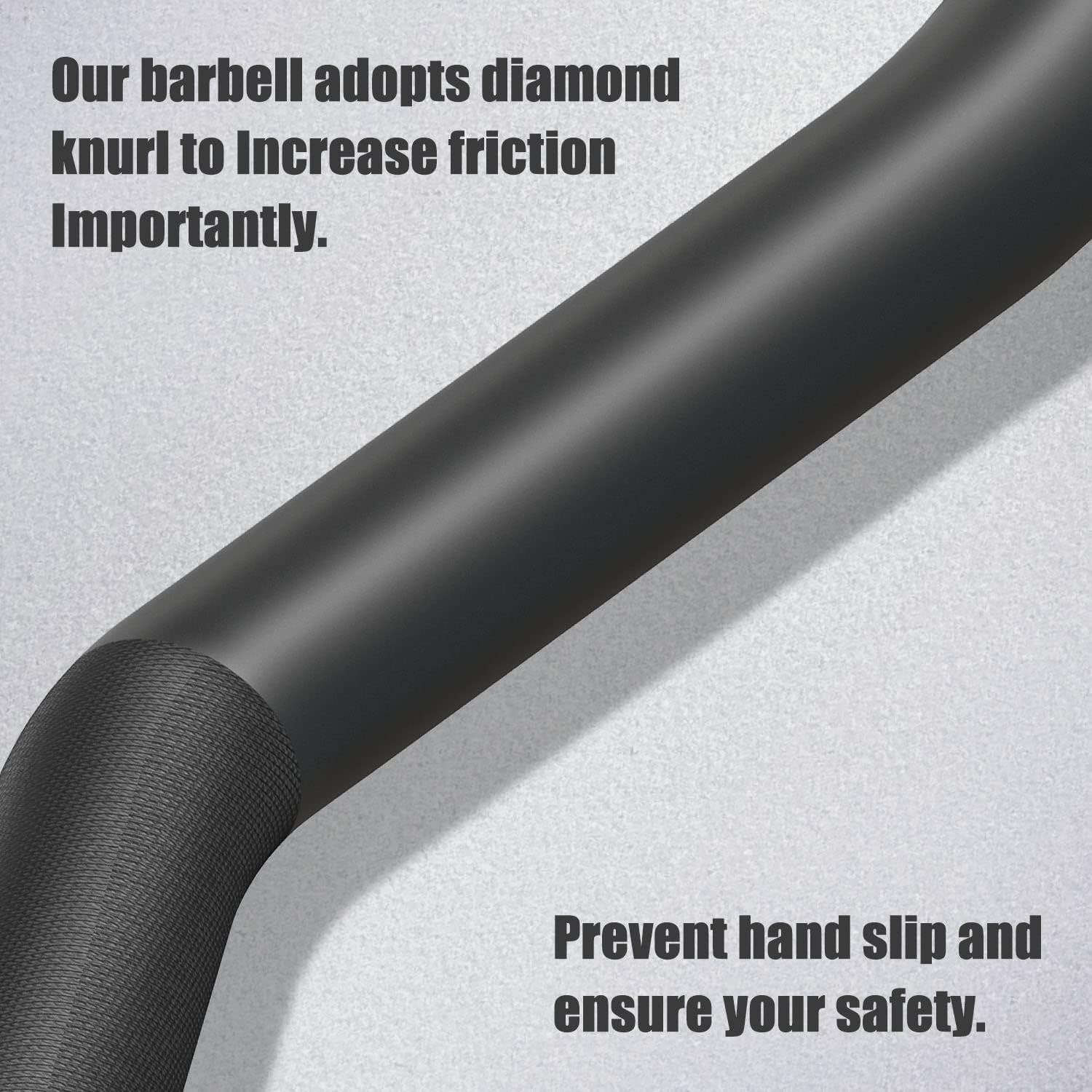 EZ Bar Curl Barbell 4ft, Rated 330LB for Biceps Strength Training
