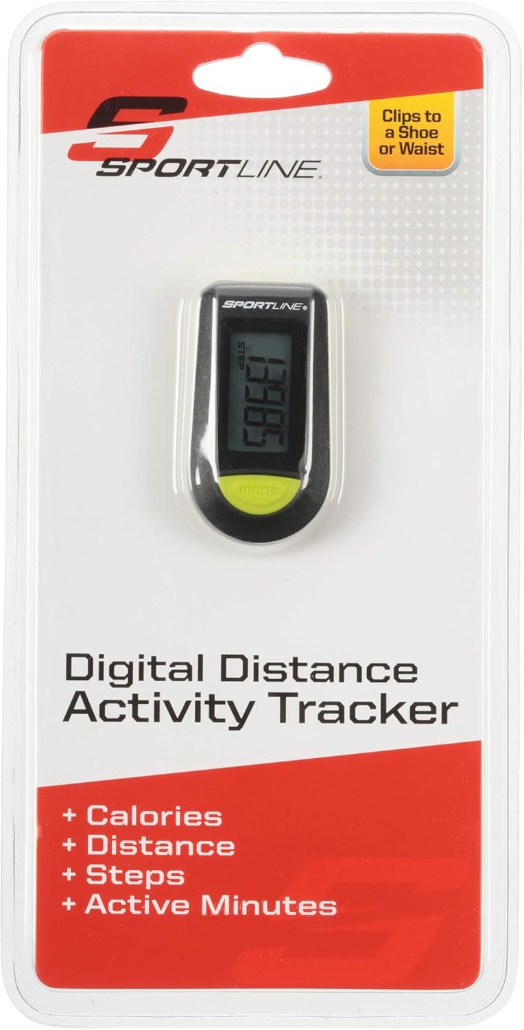 Sportline Digital Distance Tracker Pedometer, Black Amazon.ca Everything Else