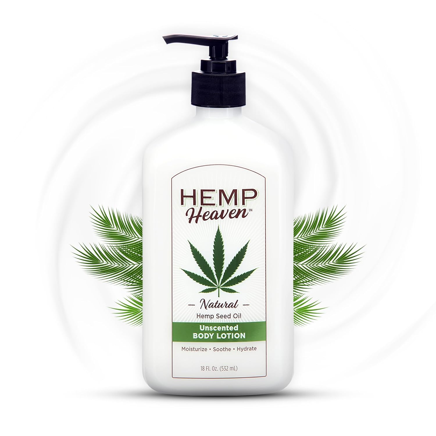 Hemp Heaven Hemp Lotion – Lotion Unscented Scent – Natural Hemp Seed Oil, Paraben-Free, 18 oz, Made in USA, Nourishing for Men & Women, EWG Verified, Anti-Aging