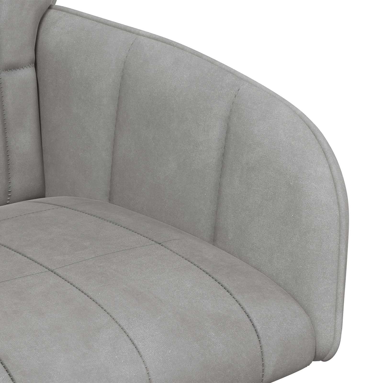 Sillas de Comedor 4 uds. Terciopelo Gris Claro 57 x 50 x 85 cm, Sillas de Comedor, 25.372 kg-3428165