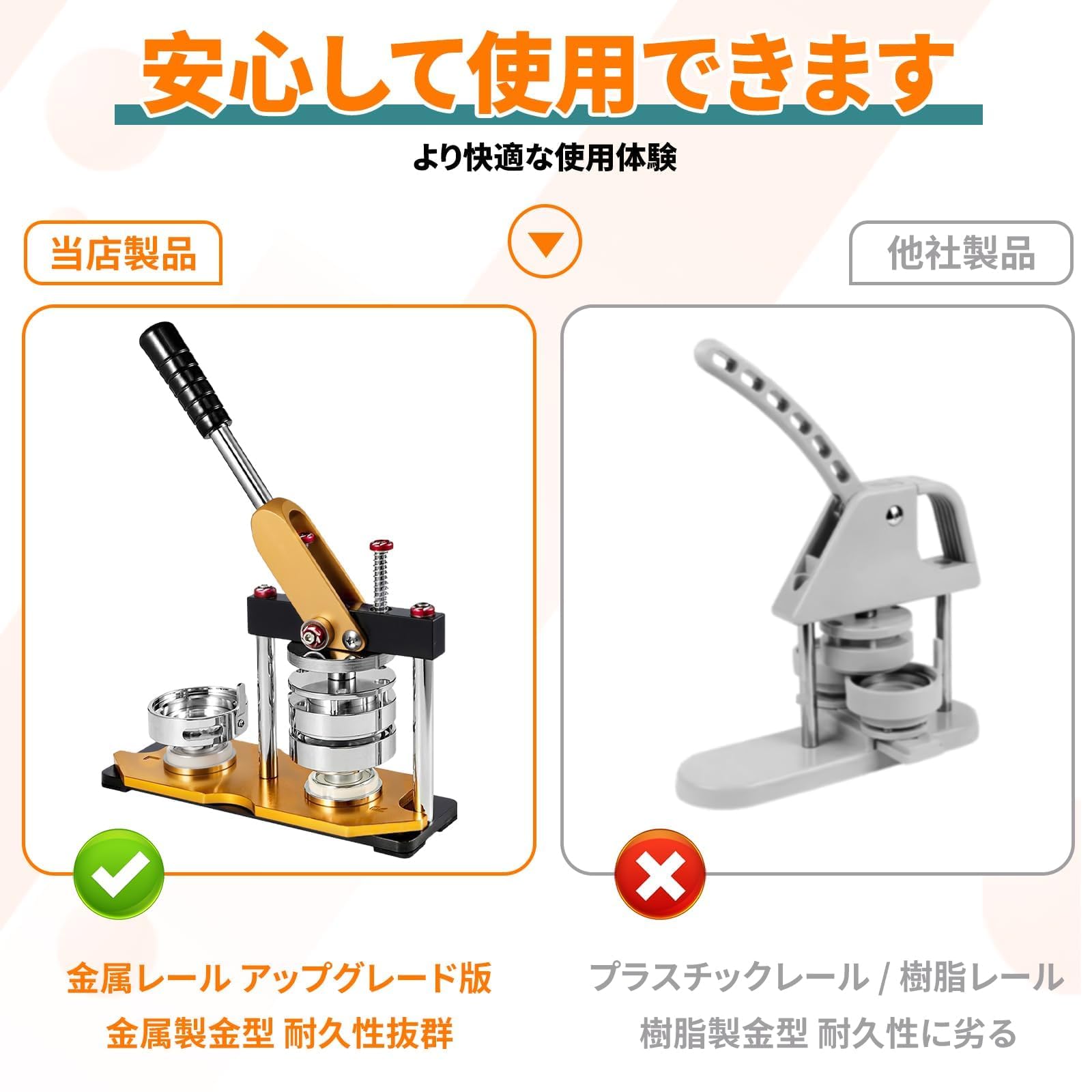 Amazon | NODIBRO 缶バッジマシン 44mm 缶バッジメーカー DIY制作