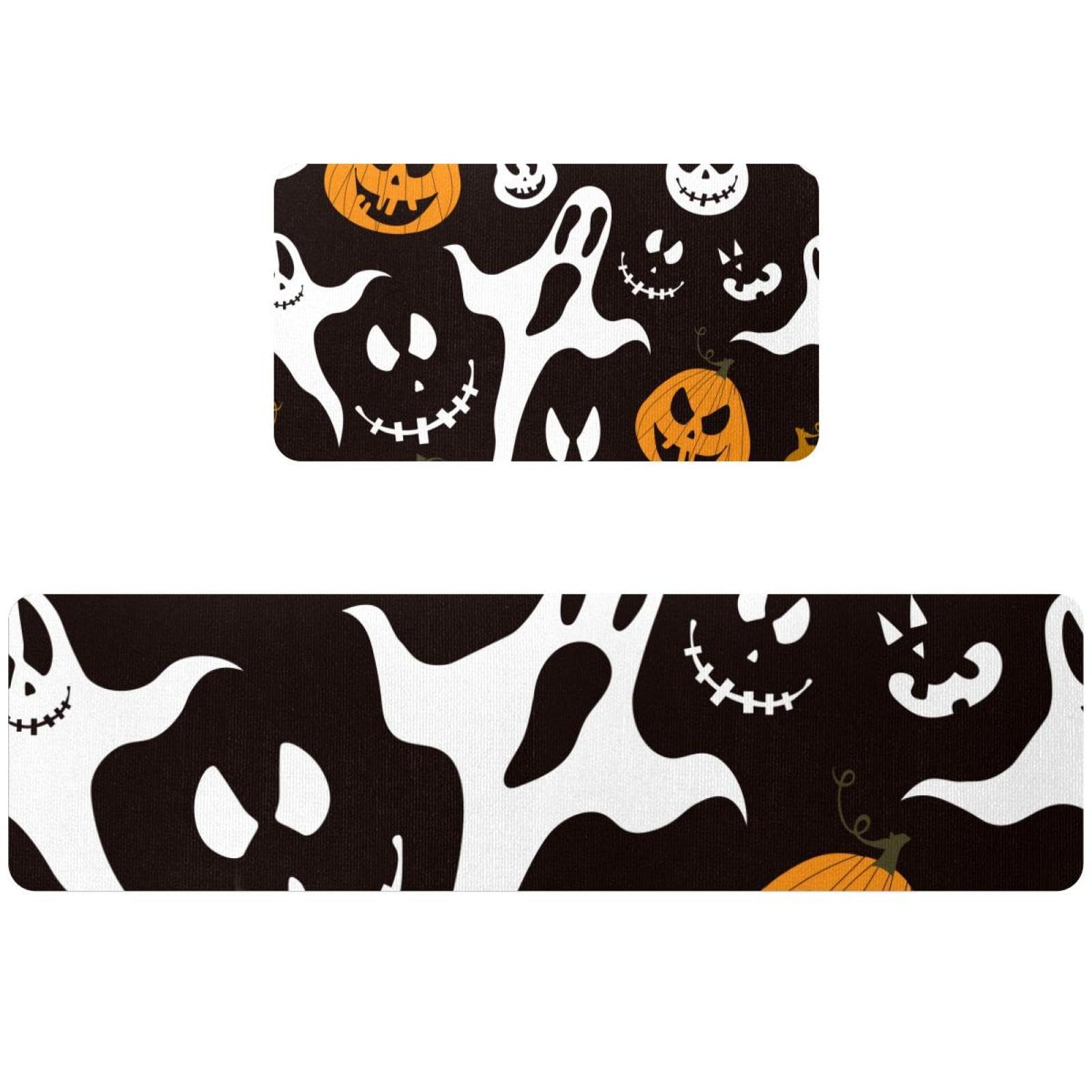 Alfombrillas de cocina de Halloween antideslizantes y lavables para un hogar festivo seguro