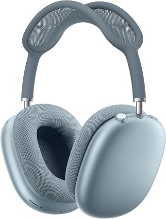 Apple AirPods Max Wireless Over-Ear Headphones, Pro-Level Active Noise Cancellation, Transparency Mode, Personalised Spatial Audio, USB-C Charging, Bluetooth Headphones for iPhone, Blue 