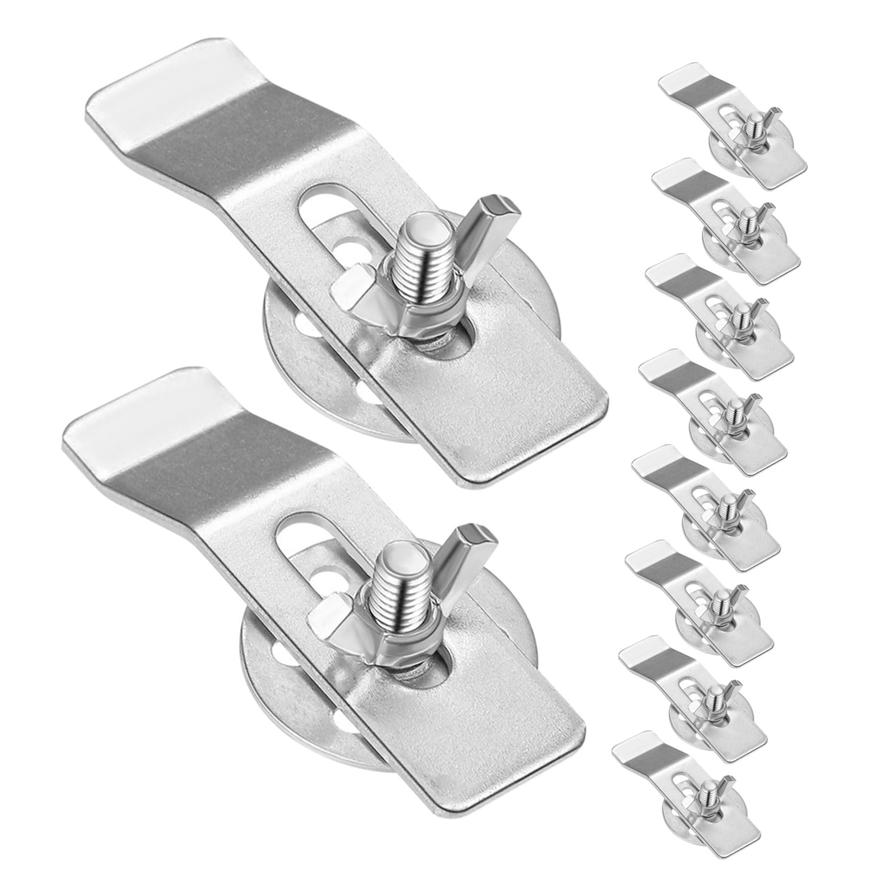 Supports évier sous plan kit de 20 pièces de fixation en acier inoxydable