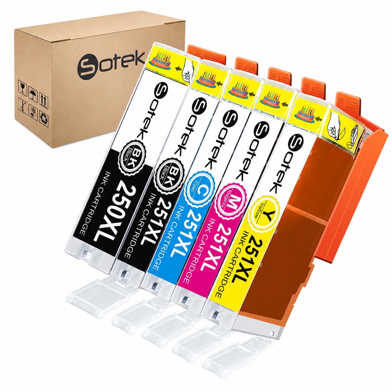 Sotek PGI-250XL CLI-251XL Compatible Ink Cartridges