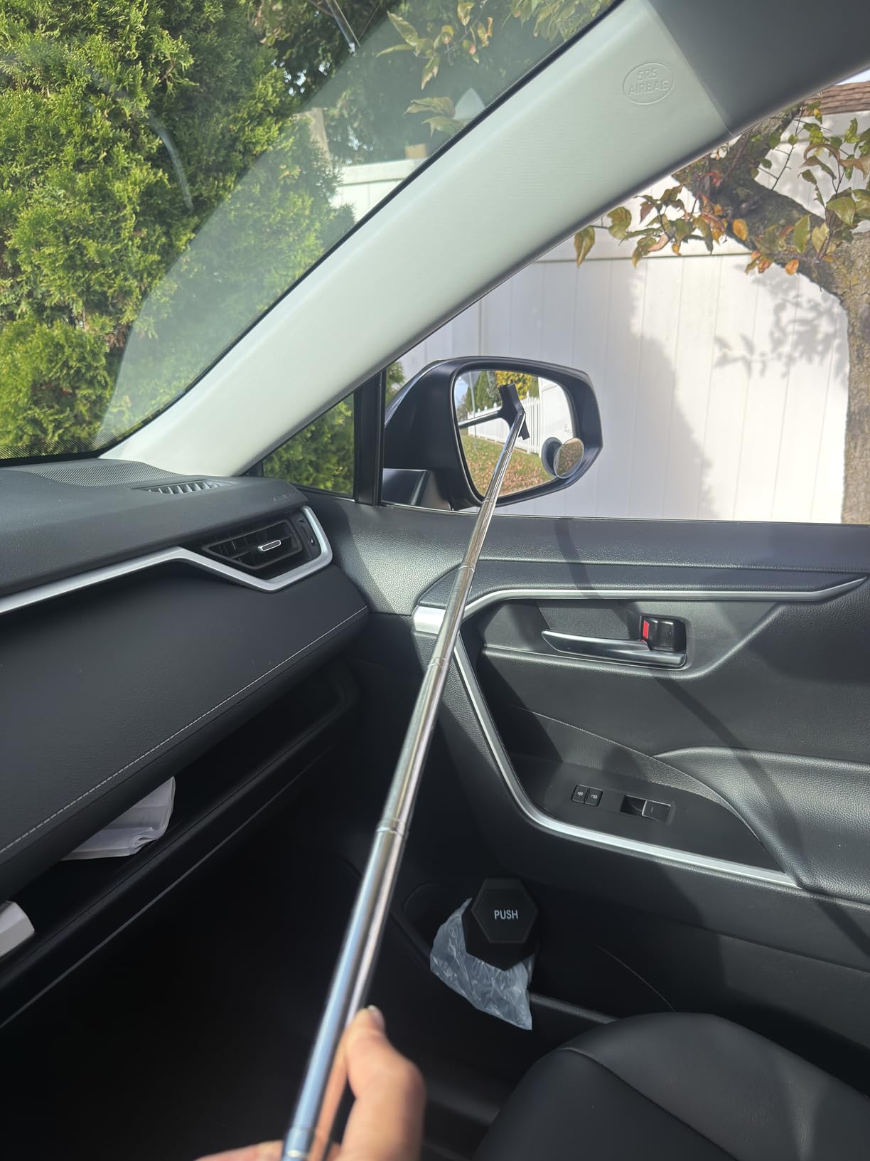 Car Rearview Mirror Wiper Retractable Squeegee