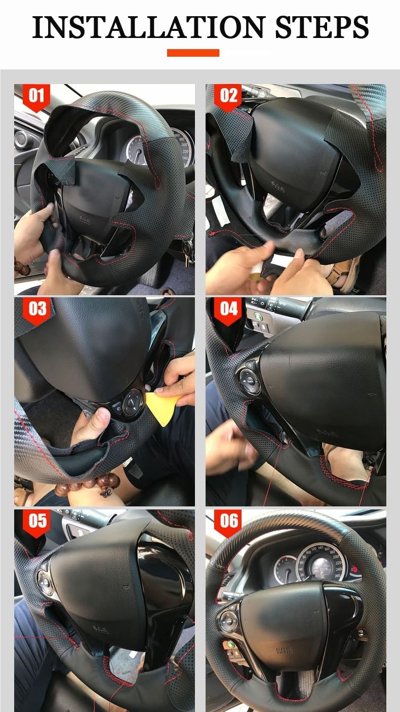 Couvre Volant Housse de Volant de Voiture en Cuir véritable suédé Noir, pour BMW G30 G31 G32 G20 G21 G14 G15 G16 X3 G01 X4 G02 X5 G05 Protection Volant Voiture