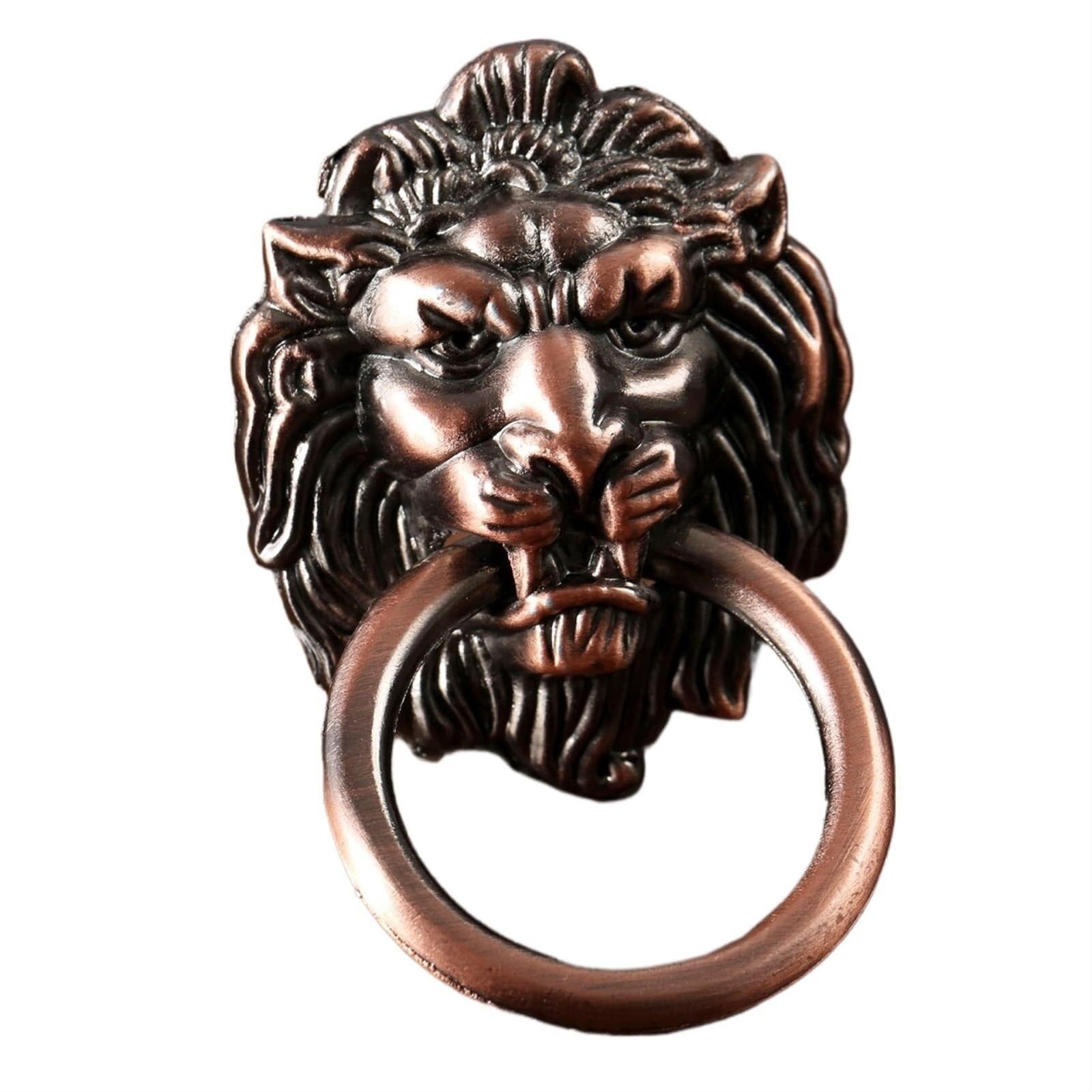 Liuchuchu 42X67mm Copper 1Pc Cupboard Handles Vintage Cabinet Knobs And Handles Furniture Door Antique Drawer Pull Handle Knob Ring Small(42X67mm Copper 1Pc)