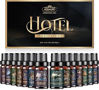 Hotel Diffuser Oils Set - 14Pcs Luxury Fragrance Oil Blend Hotel Scent Essential Oils Set for Diffuser, Soap & Candle Making