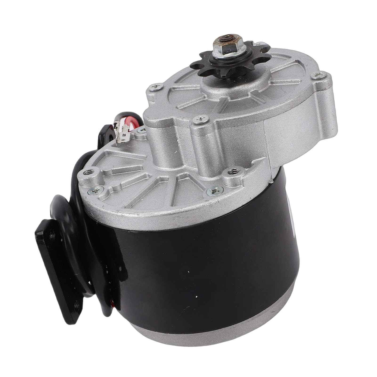Alomejor Motore di riduzione della velocità elettrico, in lega di alluminio, potenza 500 W, motore 12 V CC per biciclette e moto fuoristrada