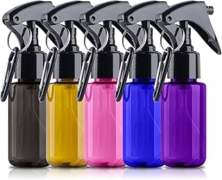 Small Spray Bottle 50ml,Tanshine Travel Size Mini Fine Mist Water Spray Bottles Small,Portable Hand Sanitiser Alcohol Spray Bottle,Plastic Refillable Empty Face Mister Spray Bottles with Clip,5pcs
