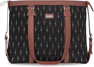 ZOUK Office Bag | Stylish Bags for Office Use | Laptop Bag 15.6 inch | Stylish Tote for Office Use | Purse for Women | Veg... Price In India
