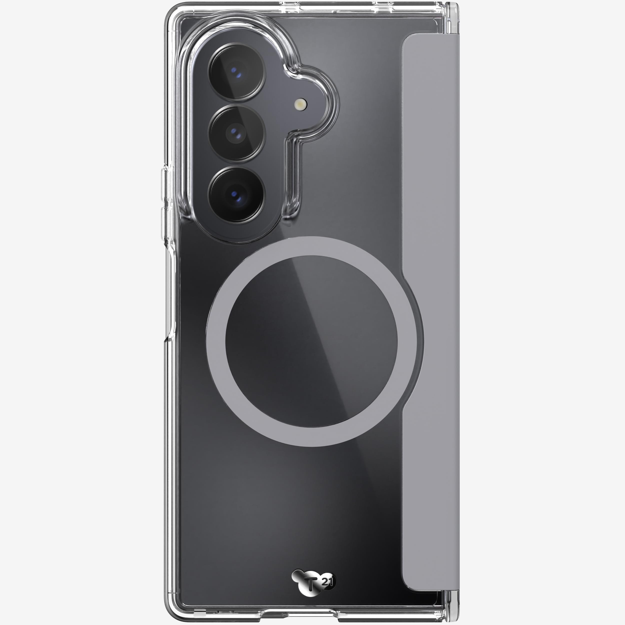 tech21 EvoClear - Custodia con calamite per Samsung Galaxy Z Fold8 Ultra| | Protezione multi-goccia da 3,6 m, resistente ai raggi UV e ai graffi, pulsanti meccanici, trasparente