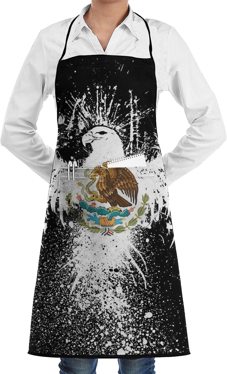 Apron for Men Women Adjustable Kitchen Cooking Aprons with