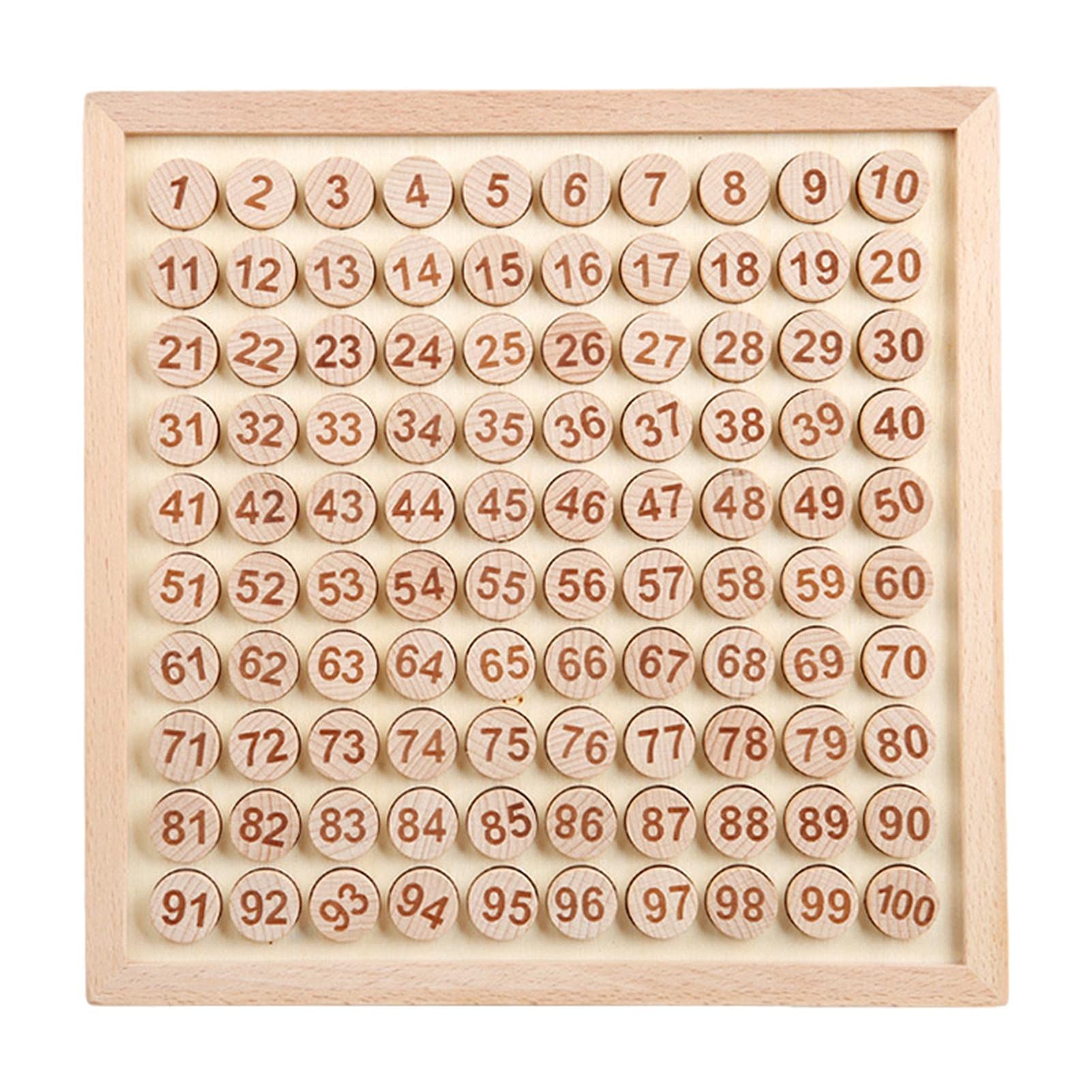 Amazon.co.jp: tan モンテッソーリ 教具 100並べセット 数字 おもちゃ 