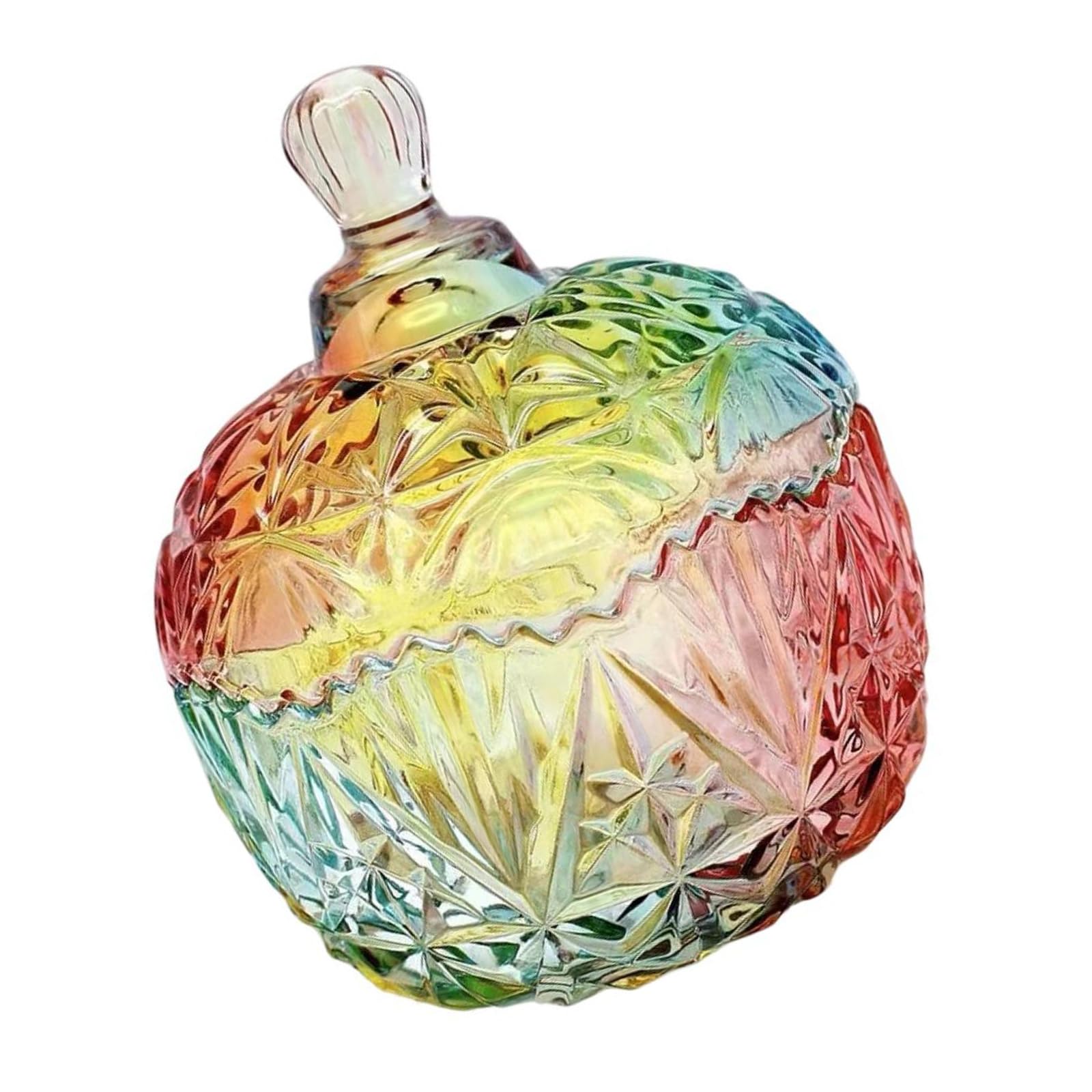 carotoe Practical Glass Sugar Container Hand Painted Detailing Various Kitchen Decoration Storage Solution Artistic Glass Storage Container