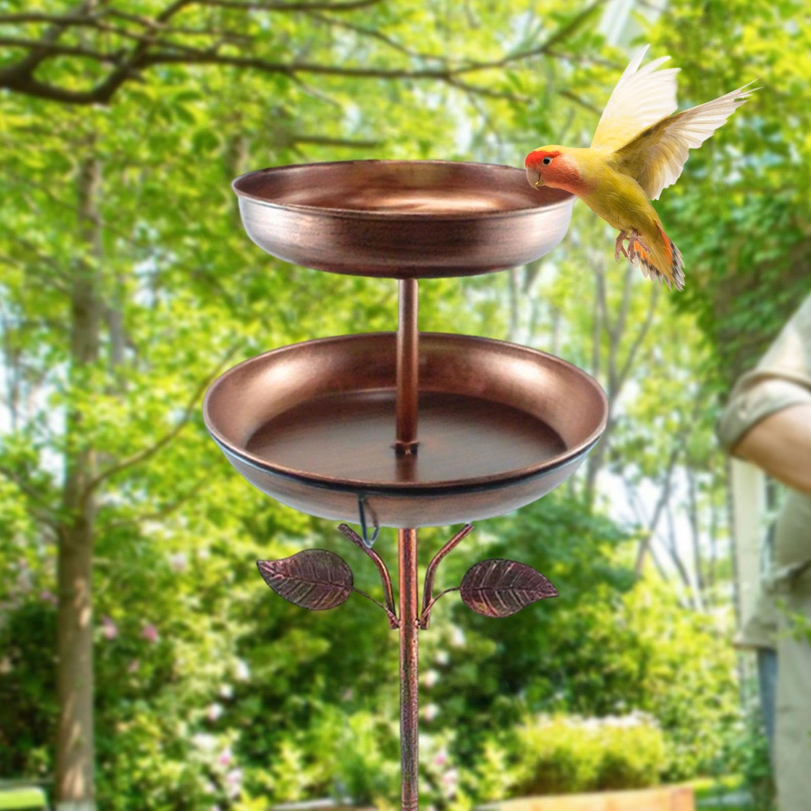 Comedero para Pájaros de Gran Capacidad, Ideal para Exteriores, para Lovers de, para Niños, Altura 85 Cm, Altura 85 Cm