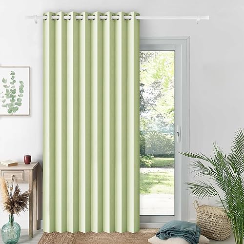 Miniatura 20 de Persianas verticales de tela, persianas de puerta 100% opacas, persiana vertical para puertas correderas, 1 panel, 100 pulgadas de ancho x 84 Blanco