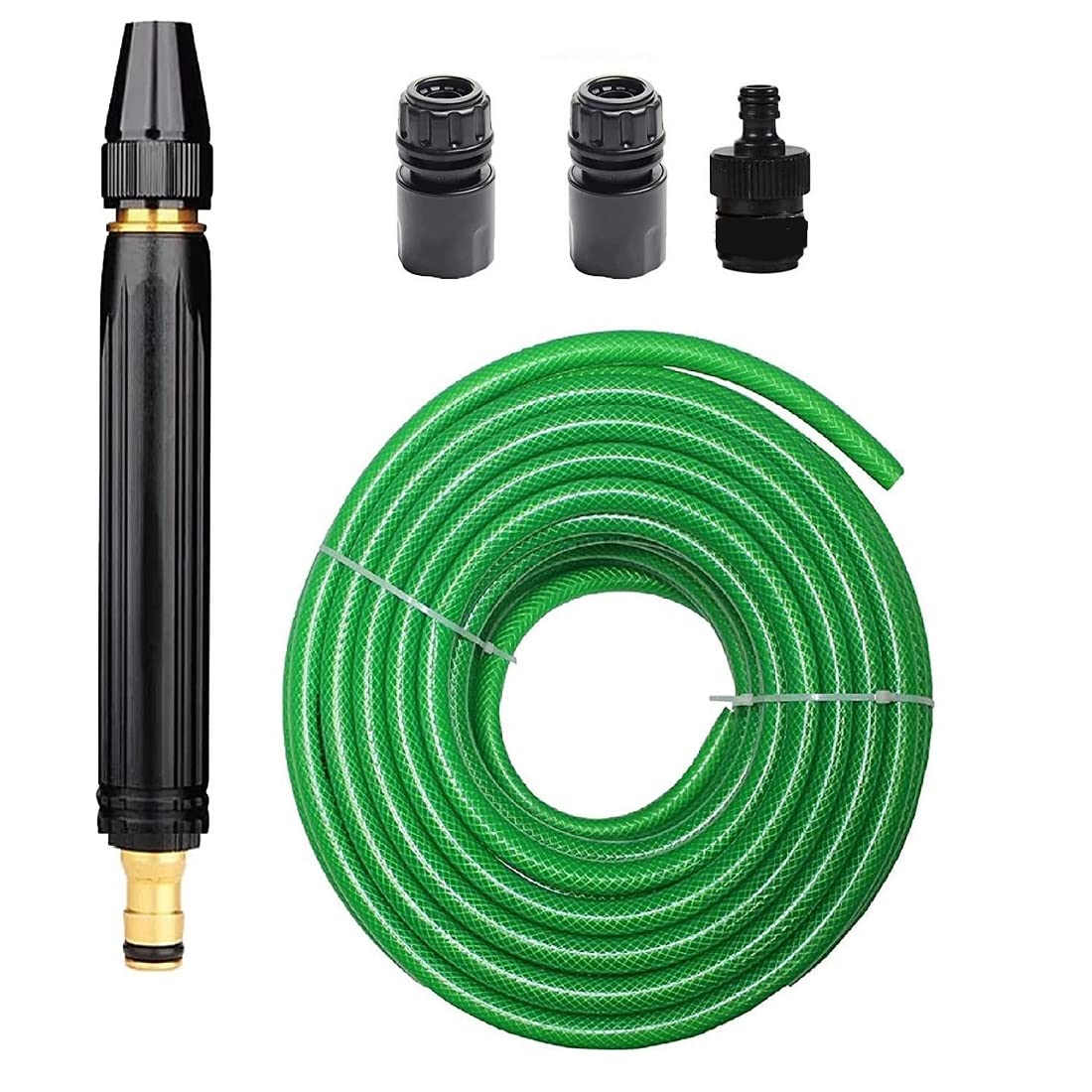 HVG TRADERS 10 Meters Garden Hose Flexible Water Pipe with Water Spray Gun, For Gardening, Bike,Car Wash,Window Cleaning (B0C1RTR8HR) Amazon Price History, Amazon Price Tracker