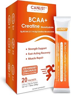CANLIST Micronized Creatine Monohydrate Powder for Men & Women, Non-GMO, Vegan, 20 Servings