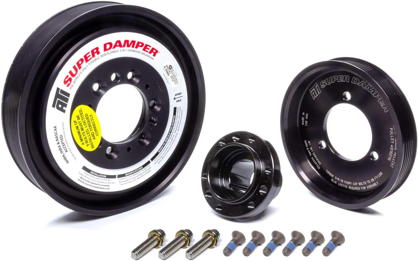 ATI Performance Products Damper - 8.90 - AL - 6 & 10 GRV - 2015+ Dodge Hellcat & 2018