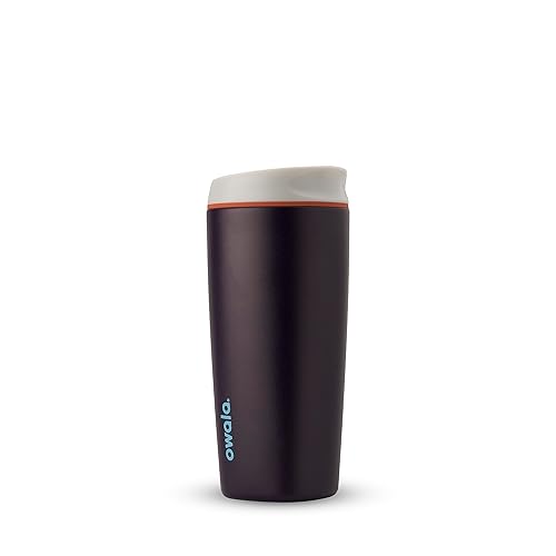 Owala SmoothSip - Vaso de café de acero inoxidable con aislamiento, reutilizable, para café frío, café caliente, sin bisfenol A, 20 onzas, azul