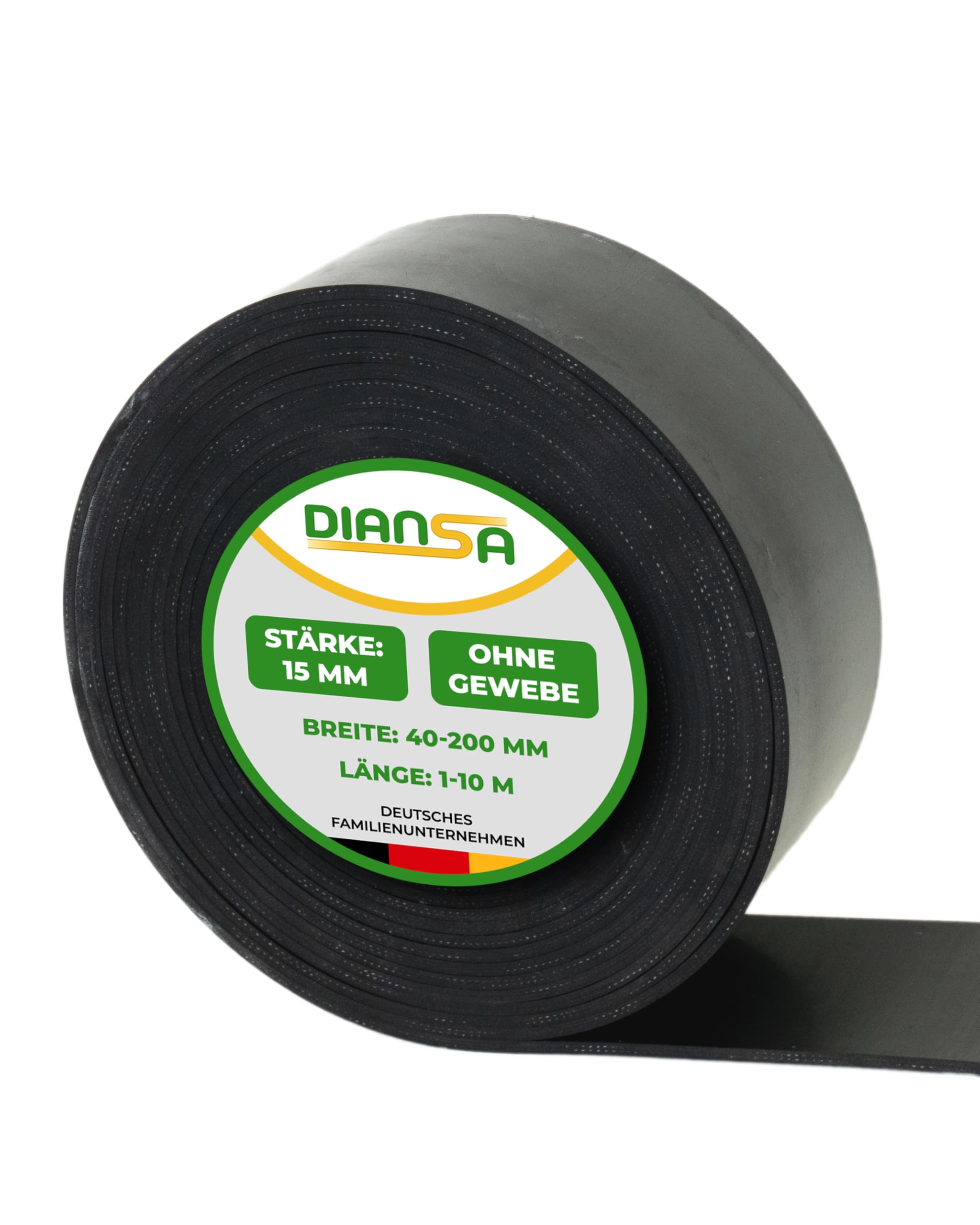 Gummistreifen in der Größe 1200x100x15mm Gummi-Matte Auflage Streifen Unterlage Schürfleiste Abrieb Schneeschild Leiste