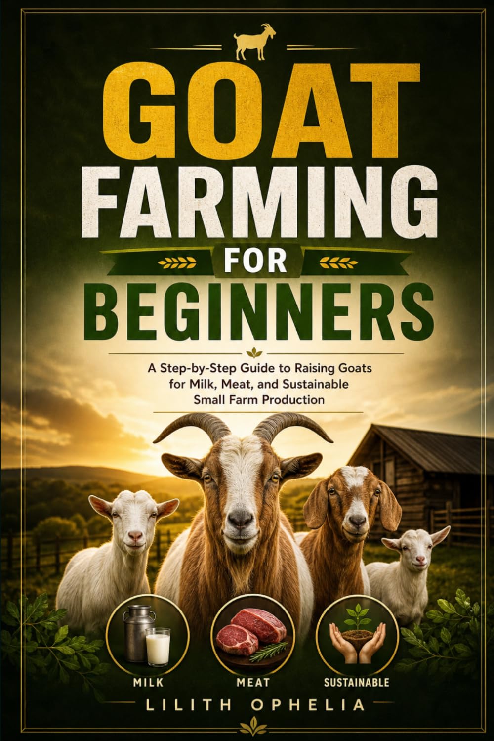 Goat Farming For Beginners: A Step-by-Step Guide to Raising Goats for Milk, Meat, and Sustainable Small Farm Production