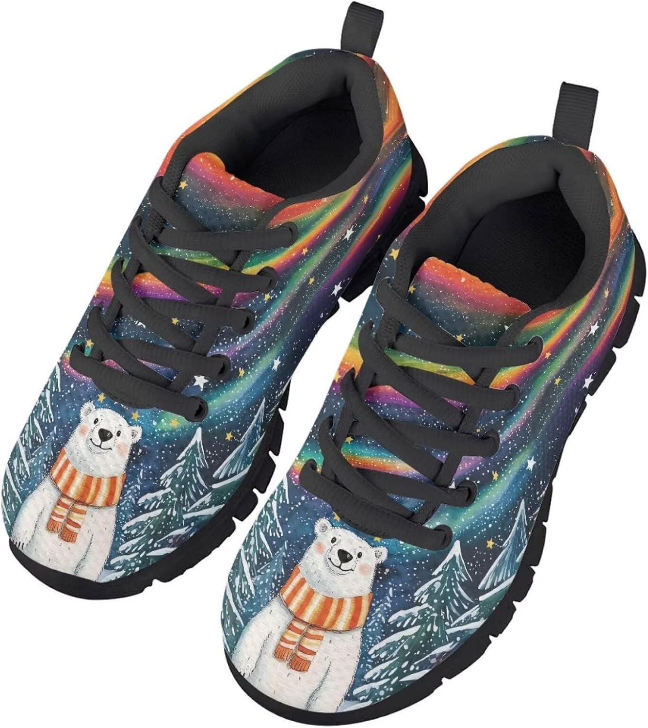 Running Shoes for Boys Breathable Anti-Slip Lace-Up Lightweight, Perfect for Jumping, Hiking, Basketball