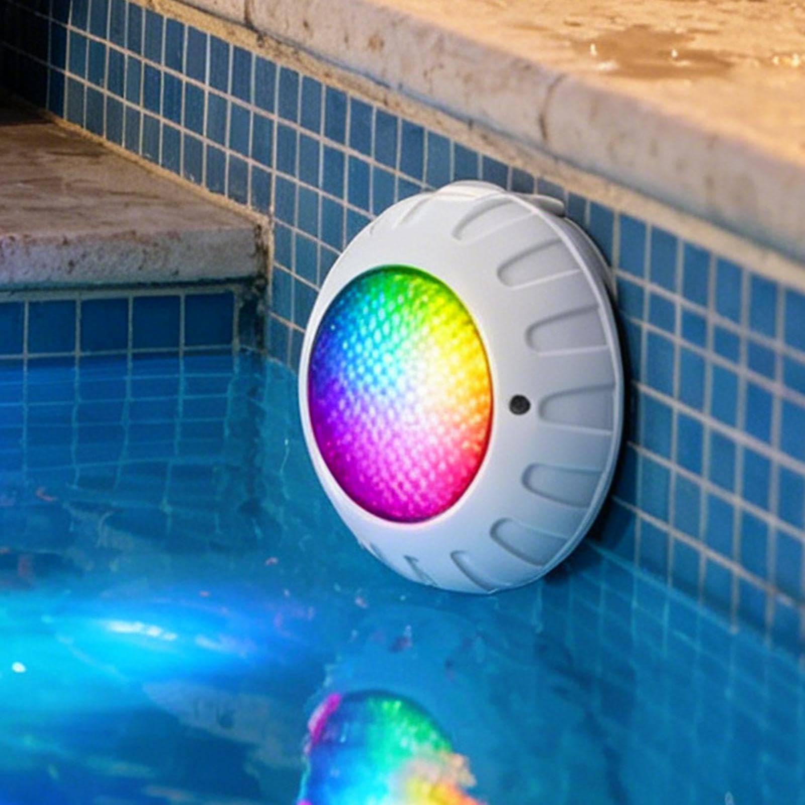Générique Tauchbare LED-Beleuchtung für Teiche, 3000 lm, 6500 K, IP68, wasserdicht | LED-Beleuchtung mehrfarbig für Spa / Teich / Spa / Bad / Dusche / / Garten / Teich