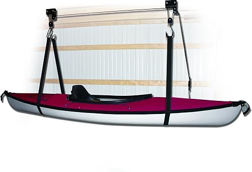 Miniatura 2 de attwood 11953-4 Sistema de elevación todo en uno para kayaks, canoas y bicicletas, acabado negro