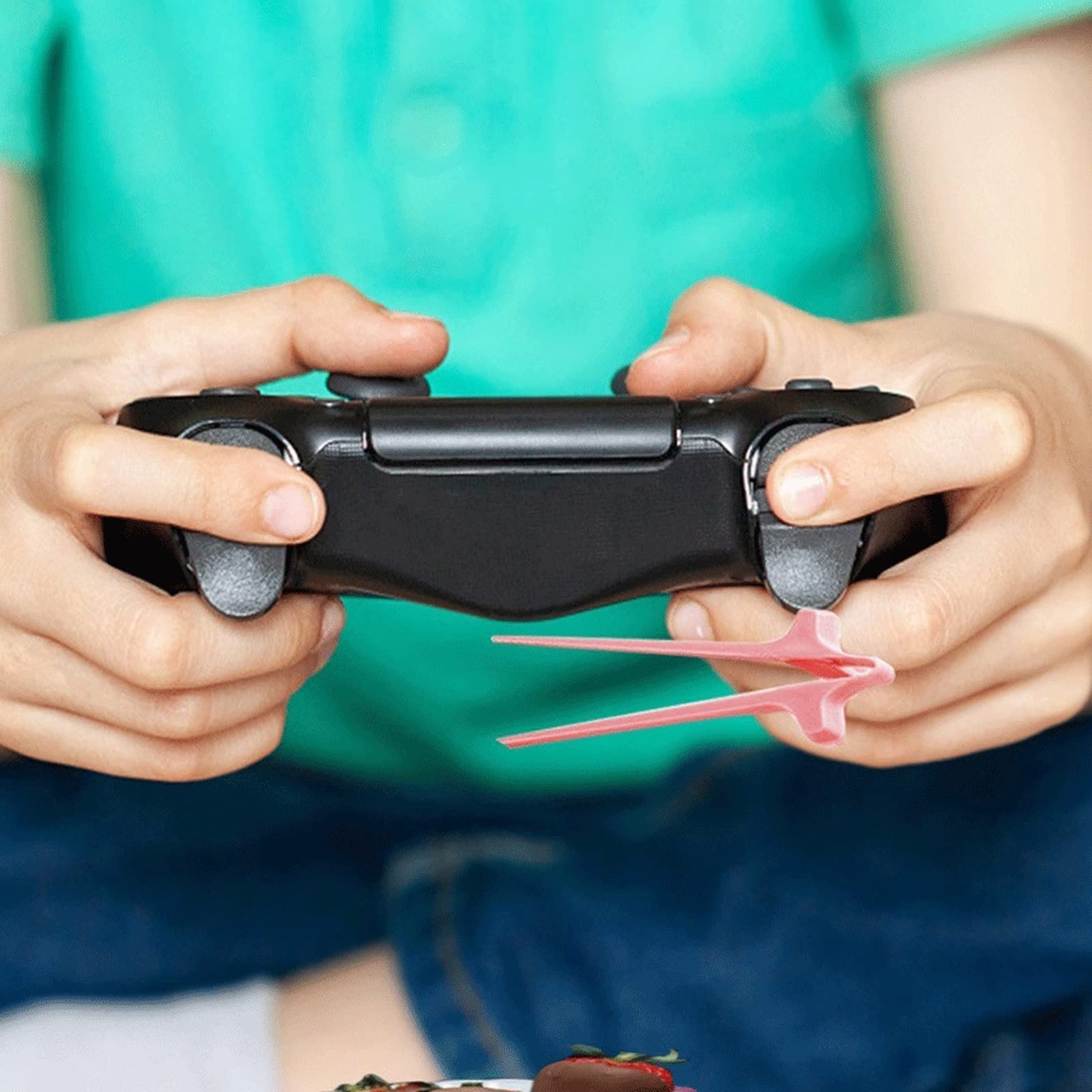 4 stuks snack stokjes vingerstokjes, hand-free snack vinger chopsticks voor gamers sticks-vingerstokjes, Lazy Assistant snack-vinger-eetstokjes voor gamers