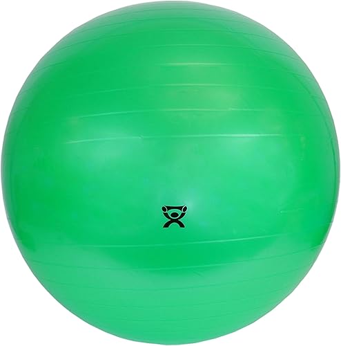 Pelota de ejercicios inflable de PVC antideslizante color azul marca CanDo, 12 pulgadas de diámetro, 300lb de capacidad de peso (30-1800)