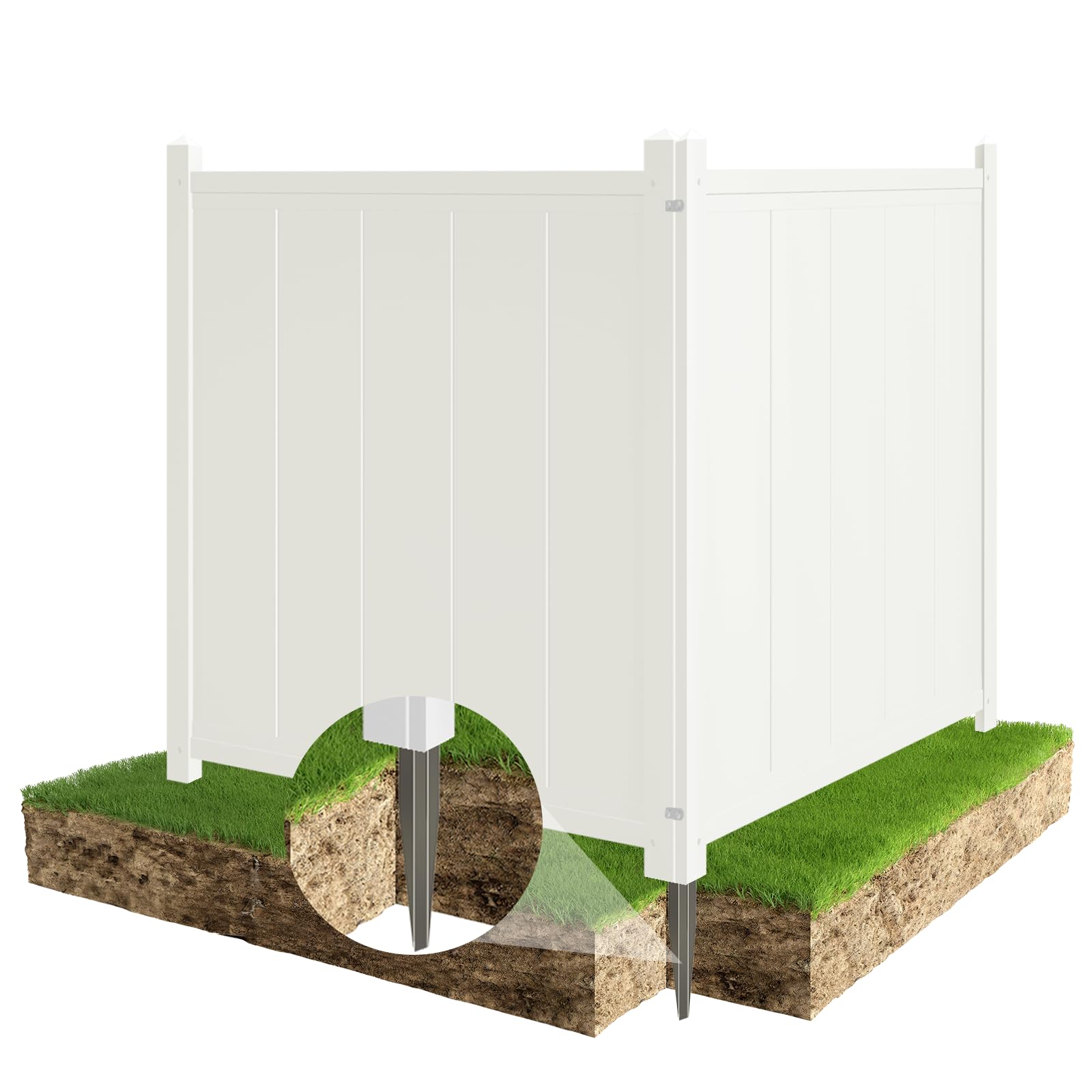 FLYYIBO Vinyl Privacy Fence