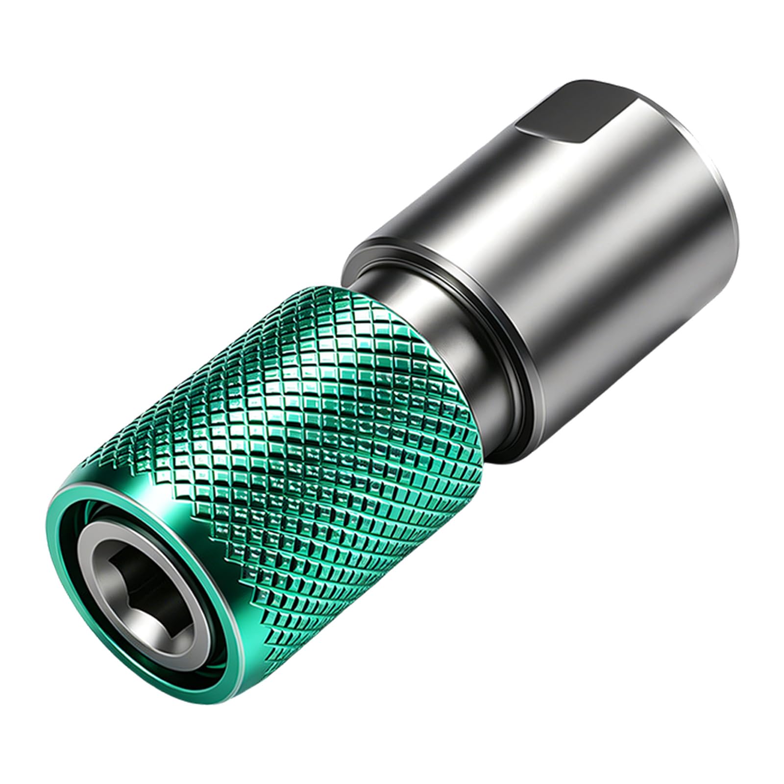 Household Tool Adapter Metal Drill Bit Conversion Head with Knurled Sleeve for Home Projects, Install Jobs and Maintenance Home Repair and Furniture Installation