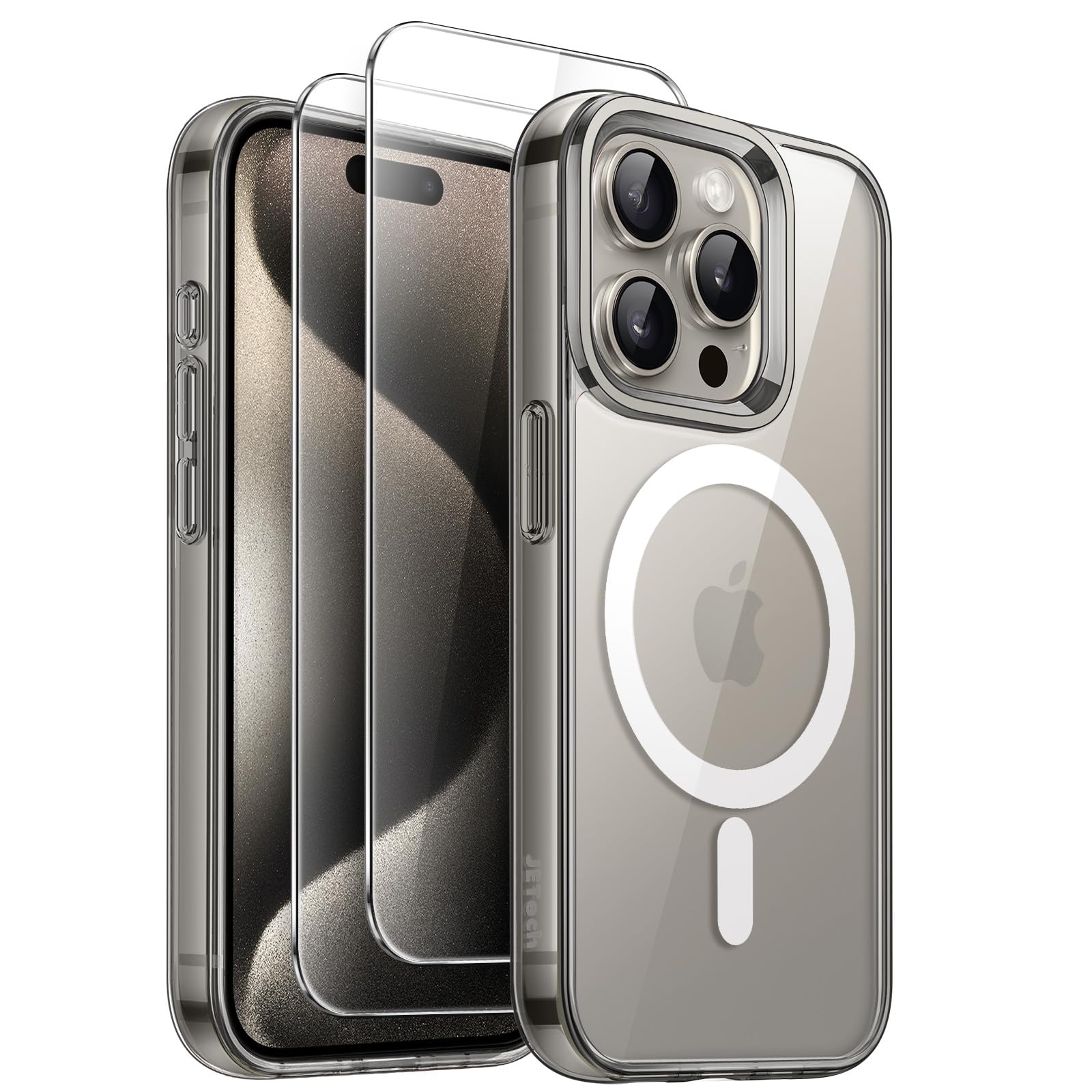 iPhone 15 pro 128G ナチュラルチタニウム　ガラスフィルム付き Amazon | 【整備済み品】 Apple iPhone 15 Pro 128GB ナチュラル