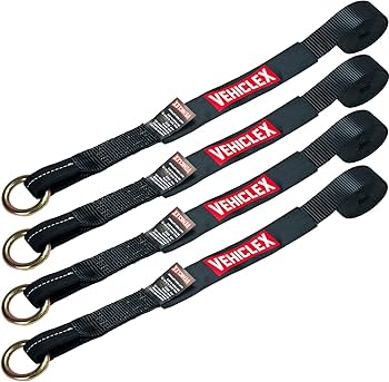 Amazon.com: Vehiclex Wheel Tie Down Lasso Straps - 2