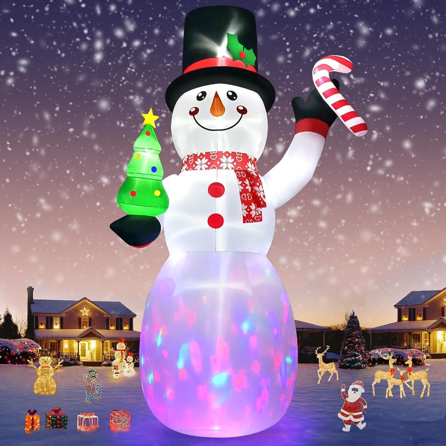 Kalolary 20FT Christmas Inflatable Decoration Snowman — image 1