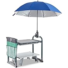 Banco de asiento arrodillado de jard&iacute;n, banco arrodillado de jard&iacute;n y paraguas parasol, asas ergon&oacute;micas, mesa plegable y tapete para macetas, asiento de rodilla de espuma de 10,2", capacidad de carga de 330 libras - Regalos de jardiner&iacute;a para mujeres y hombres