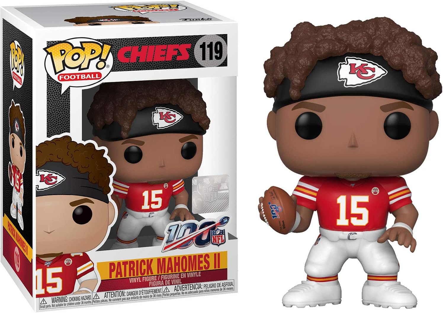 patrick mahomes funko pop white jersey