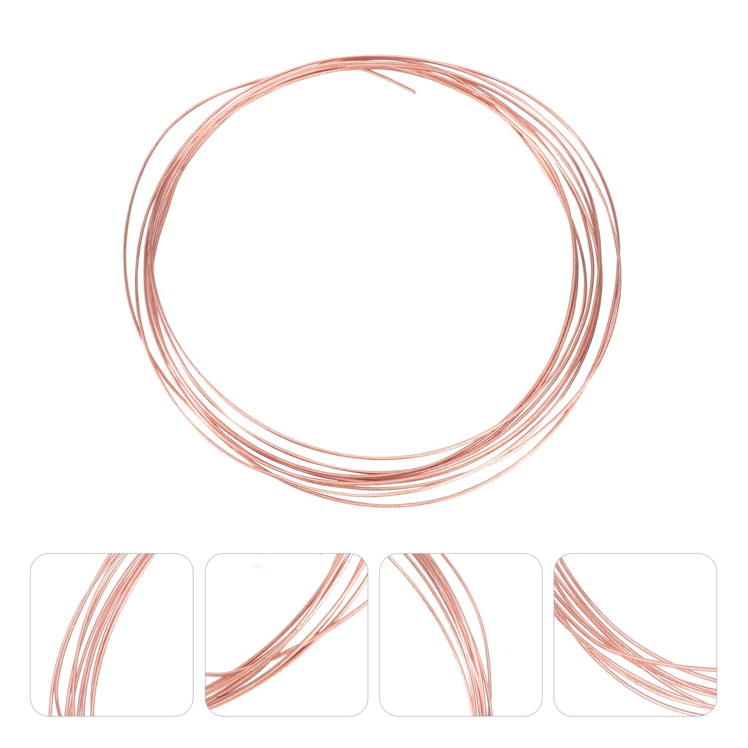 1.5mm Diameter Bare Copper Wire 5 Meter Length Strong Electrical Conductivity for Long-Term
