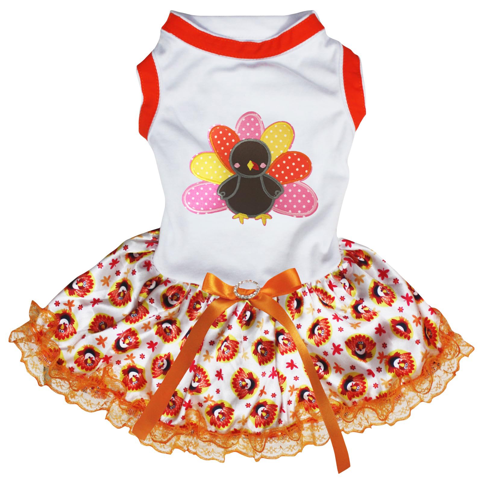 Robe pour chiot Rainbow Turkey : finis les frottements grâce à la dentelle L
