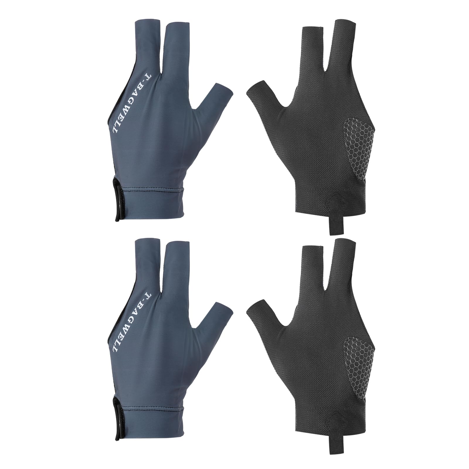 Guanto Da Biliardo PATIKIL Per Mano Sinistra - Design A 3 Dita, Antiscivolo E Traspirante - Foto 2