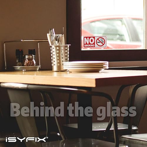 Miniatura 4 de iSYFIX Adhesivo adhesivo para edificios, paquete de 6 unidades de 4 x 2 pulgadas, vinilo autoadhesivo de alta calidad, laminado para resistencia a