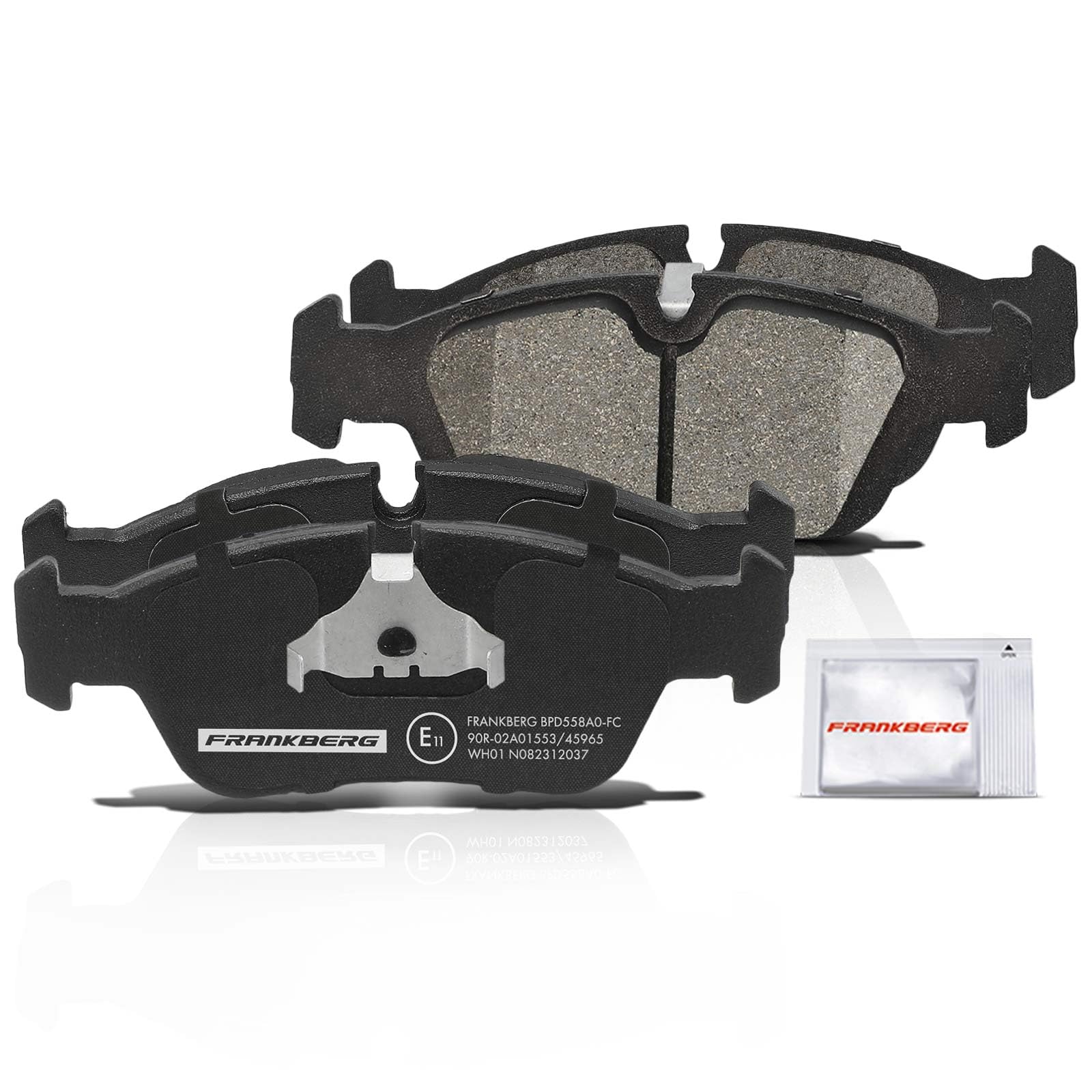 Frankberg Bremsensatz inkl. 4x Bremsscheiben + 8x Bremsbeläge Vorne Hinten Kompatibel mit 3er Cabriolet E36 3er E36 3er Touring E36 Replace# 34216750190, 34111164498