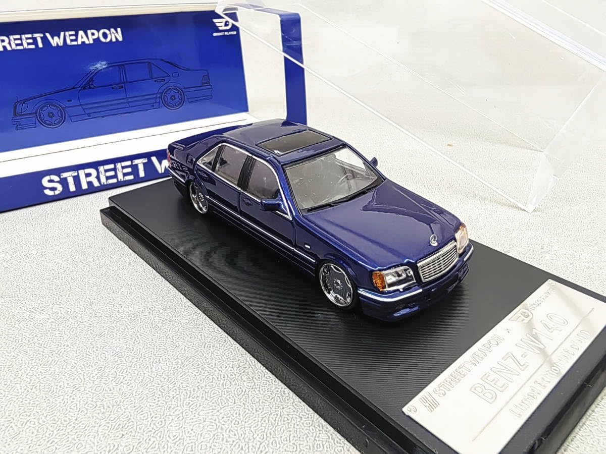 Amazon | SW 1/64 ベンツ S600 W140 青 | ミニカー・ダイキャストカー
