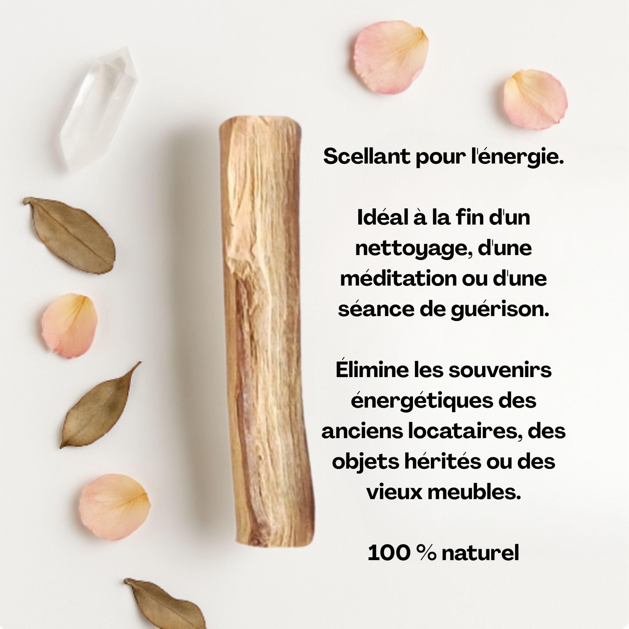 Sauge Blanche à brûler Palo Santo Nettoyage énergétique Maison Bâtonnets d'Encens Artisanaux Aromathérapie