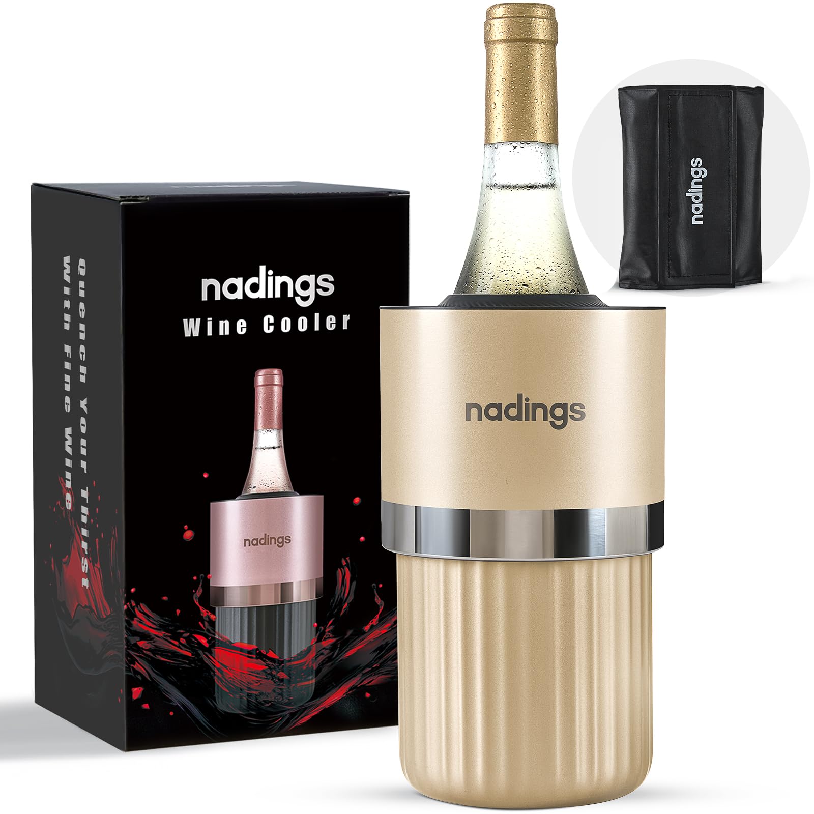 Iceless Wine Chiller, Keeps Cold 6+ Hours, Fits Most Wine Bottles — Amazon image 11