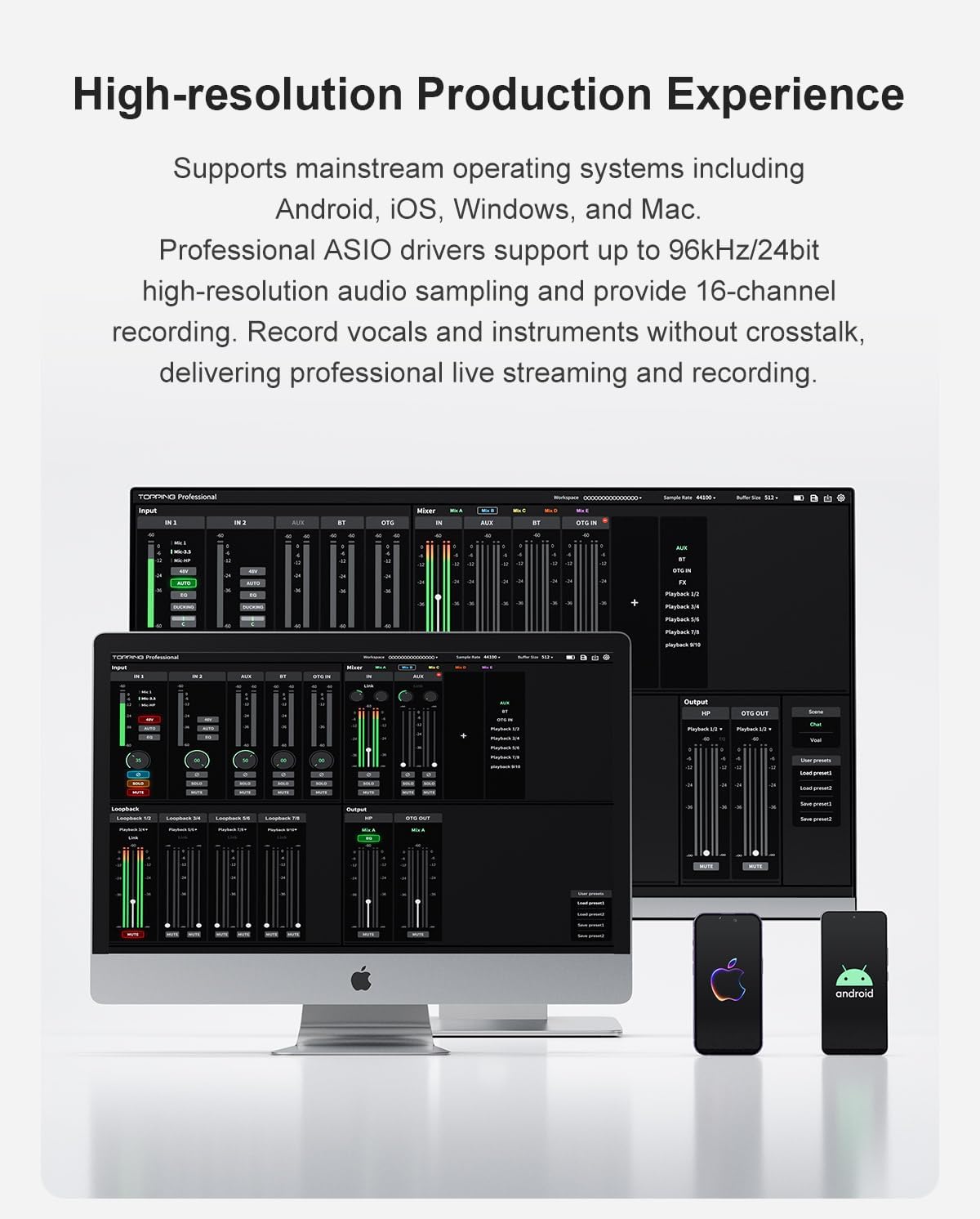 TOPPING M62 Direct Smartphone Connection